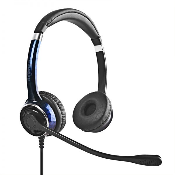 Beien贝恩FC22-USB电脑耳机双耳头戴话务耳机 客服耳麦