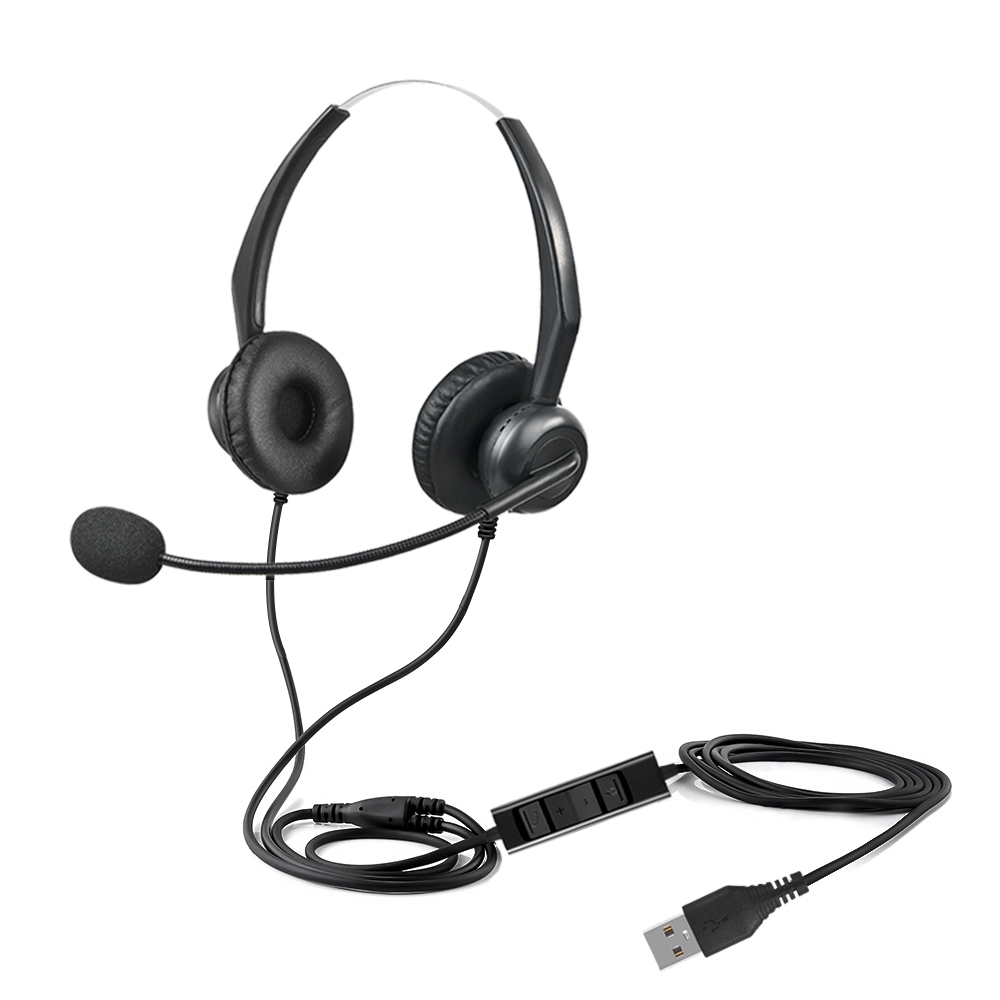 Beien贝恩T52 USB电脑耳机双耳头戴话务耳机 客服耳麦
