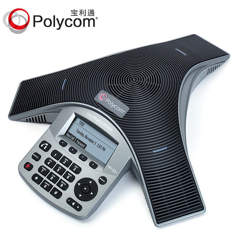 宝利通polycom SIP会议电话机座机 八爪鱼IP5000电话会议音频会议终端全向麦克风适用20-30㎡中小型会议室