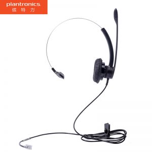 缤特力（Plantronics）SP11-RJ9 单耳头戴式呼叫中心话务耳机 客服办公降噪耳麦 RJ9水晶头直连桌面电话机