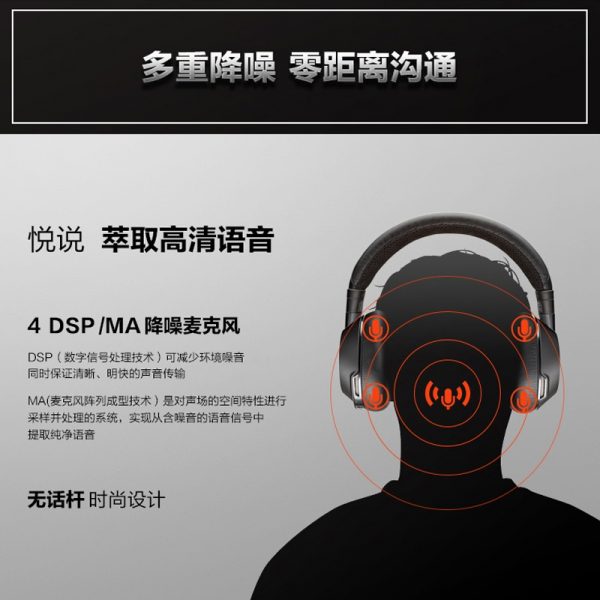 缤特力（Plantronics）8200UC 无线蓝牙办公耳机