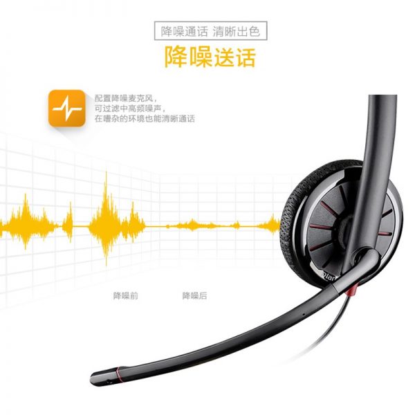 缤特力（Plantronics）C315M 线控宽频降噪耳机耳麦