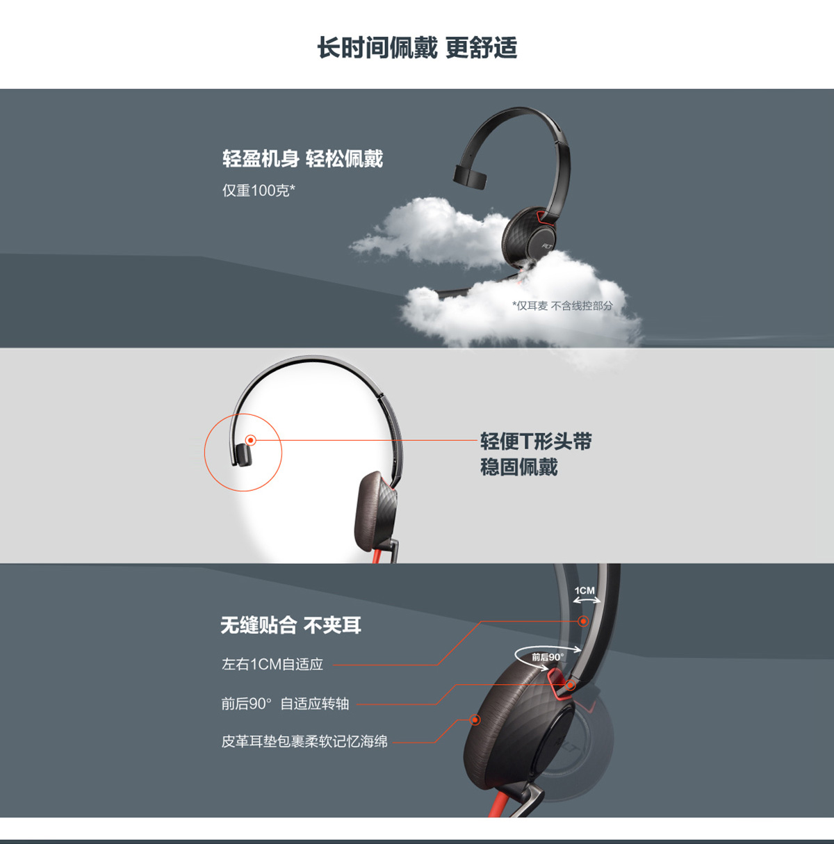 缤特力（Plantronics）C5210 USB+3.5MM 电脑耳麦