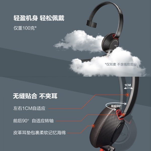 缤特力（Plantronics）C5210 USB+3.5MM 电脑耳麦