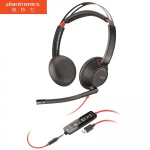 缤特力（Plantronics）C5220 USB-C头戴式耳机耳麦带麦克风 办公电话会议耳机 type-c+3.5mm