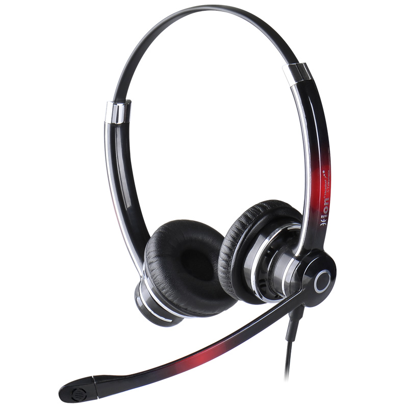 北恩（HION）NH70D 头戴式双耳话务耳机/呼叫中心客服耳麦/降噪电脑耳麦/电销耳麦/坐席耳机-双插头(B5)