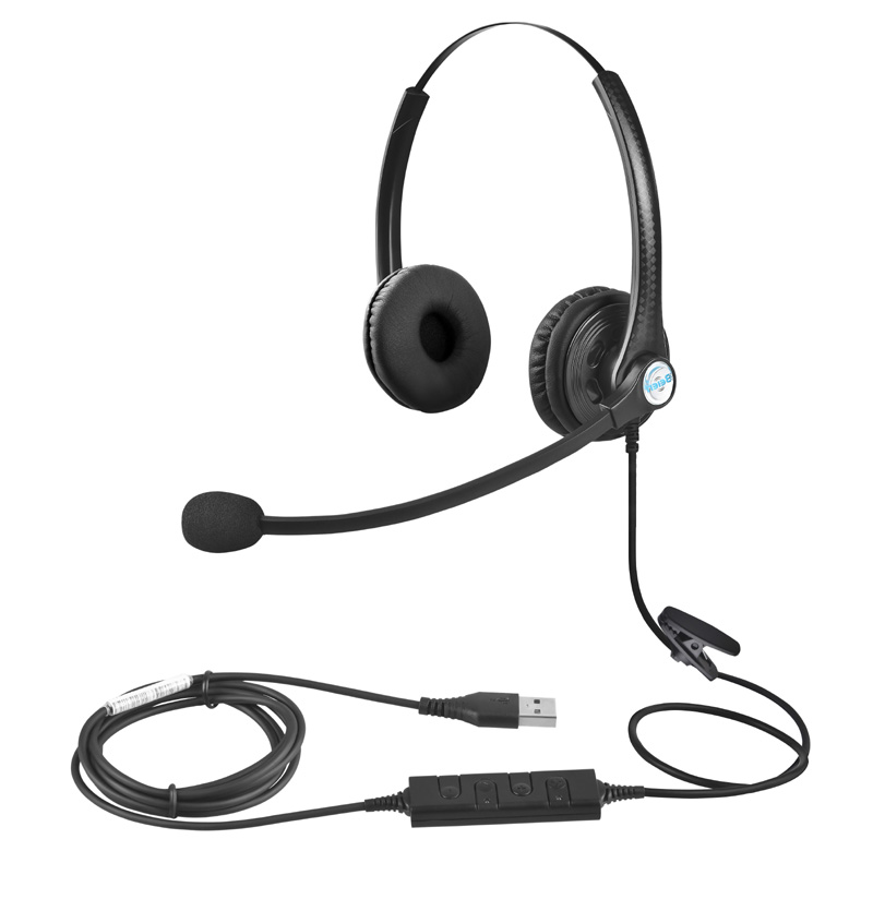 Beien贝恩A26-USB电脑耳机双耳话务耳机 客服耳麦
