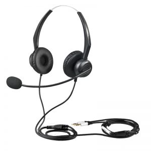 Beien贝恩T52-PC双插头双耳电脑话务耳麦 电话耳机 呼叫中心专用耳机