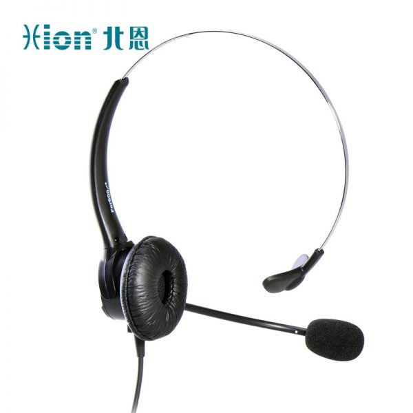 北恩（HION）FOR600 头戴式单耳话务耳机/电话耳麦/呼叫中心客服/坐席耳机-USB+主动降噪+调音量+闭音（B9）