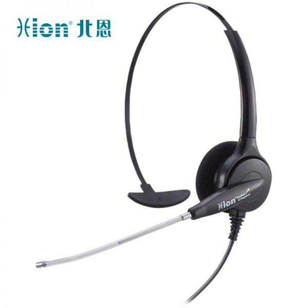 北恩（HION）DH30 头戴式单耳话务耳机/宽频耳麦/客服耳机/电销耳麦/呼叫中心话务员耳机-双插头(B5)