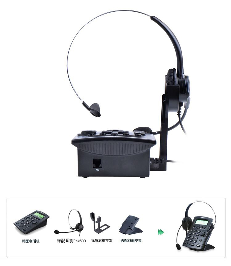 北恩（HION）DT60耳机电话（适用于话务员/客服/呼叫中心）套装
