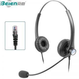 贝恩（Beien） BP100D 水晶头/接话务盒 客服耳机话务头戴式电销呼叫中心 防噪音耳机耳麦