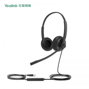 Yealink亿联UH34 Lite Dual头戴式耳机耳麦客服办公统一通信呼叫中心 Teams认证 USB双耳