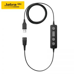 捷波朗(Jabra) Link 260耳麦QD转USB连接线话务会议耳机 远程学习头戴式耳机客服呼叫中心